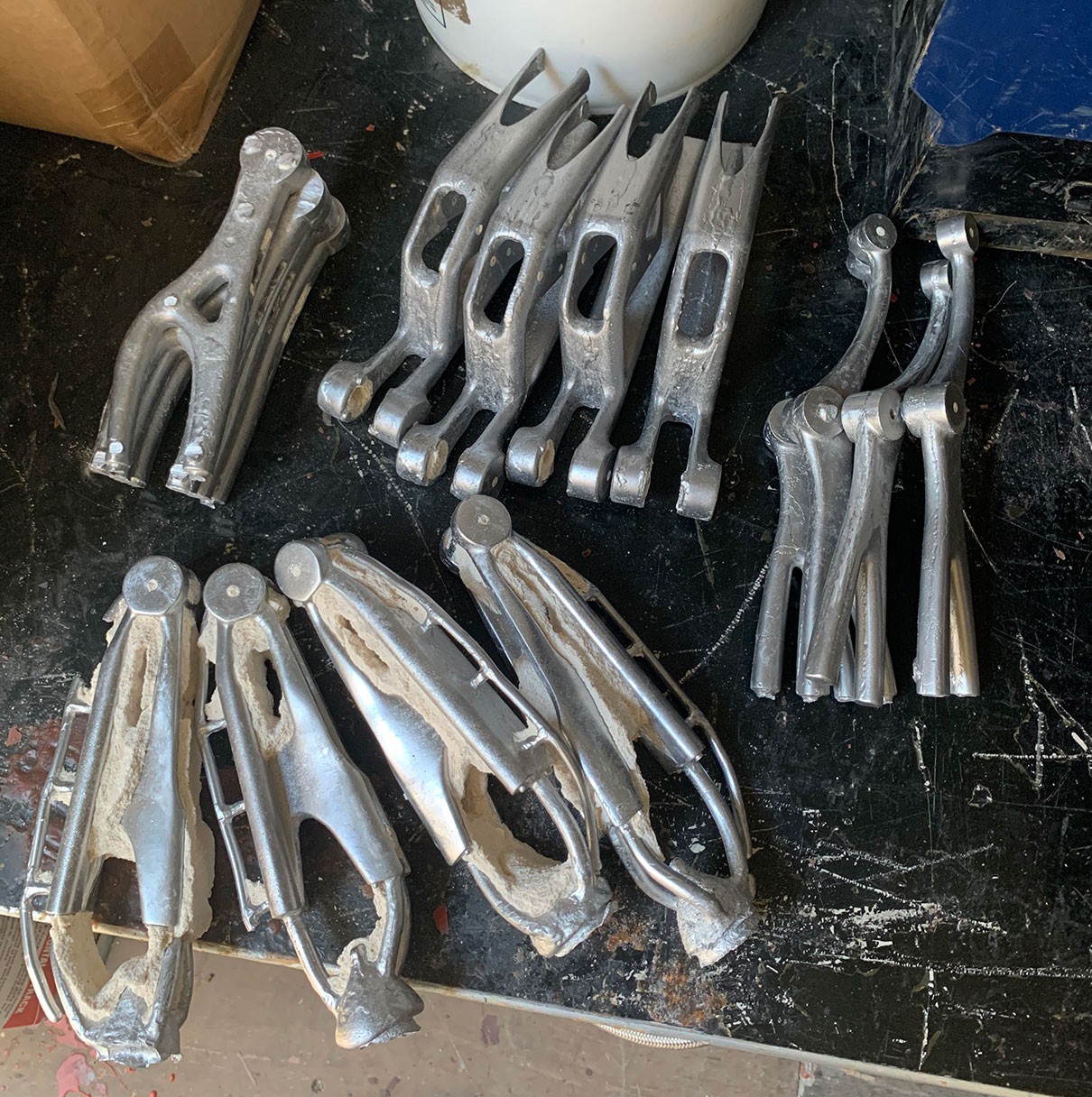 Arms before cleanup