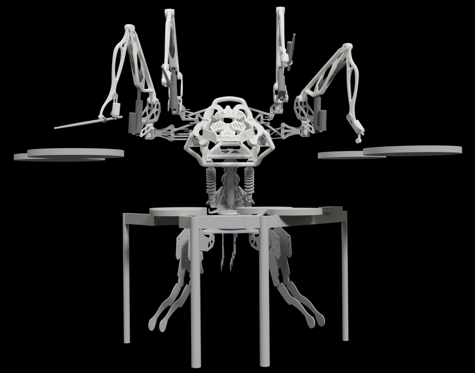 Robot behind drumset 2