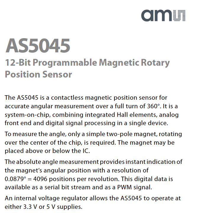 Alternative AS5045 encoder