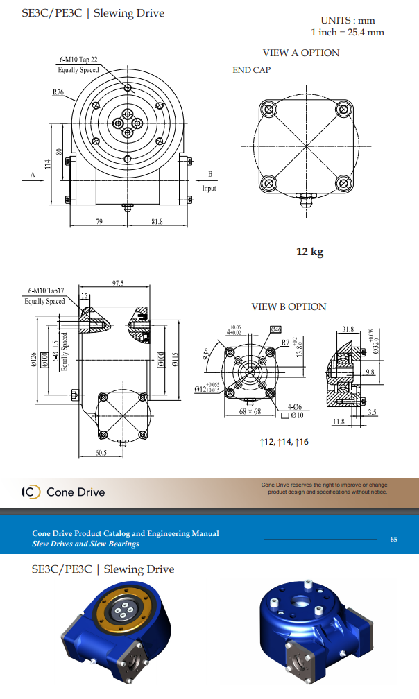 Slewing drive order