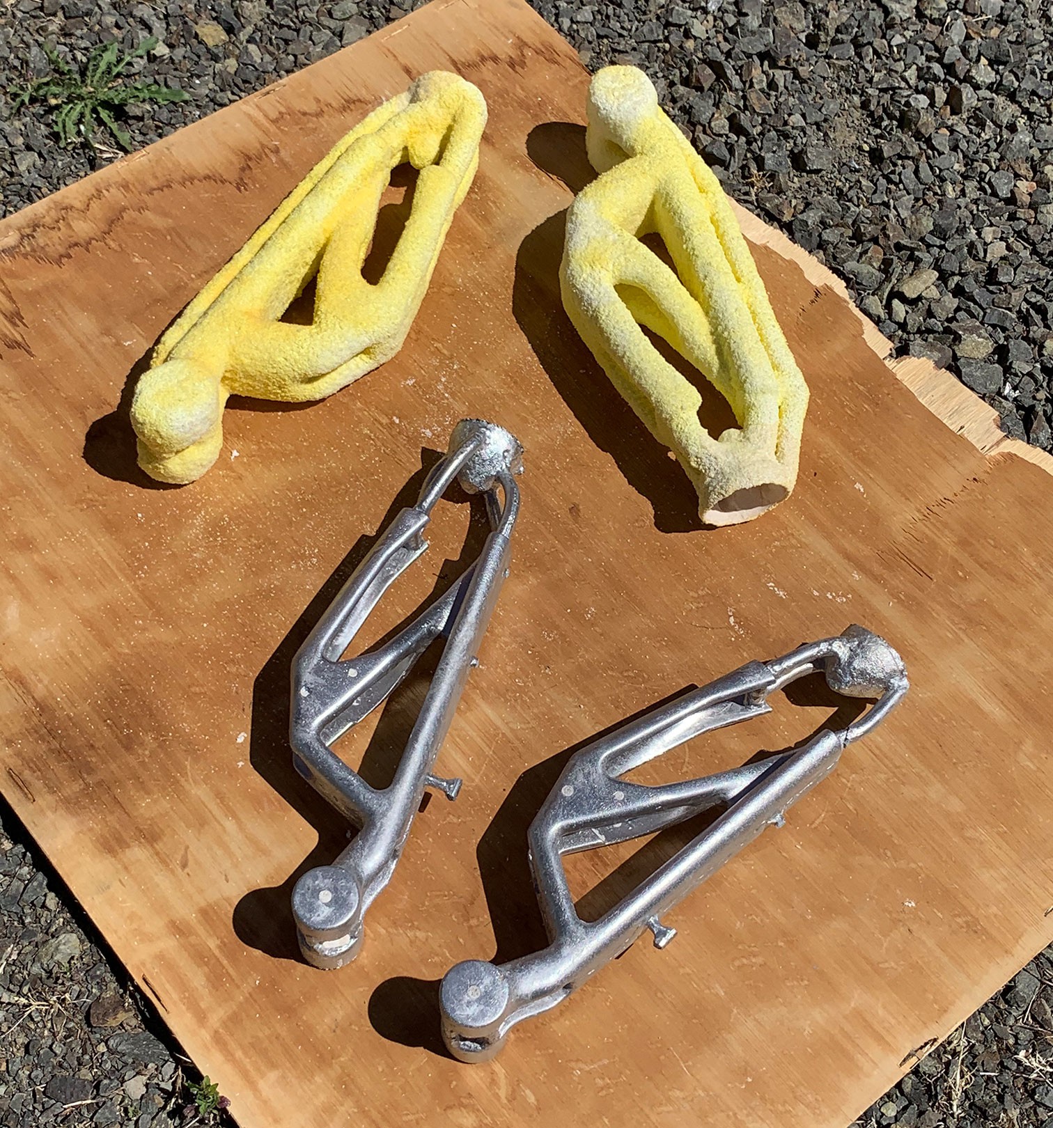 Ceramic shells and parts cast from them